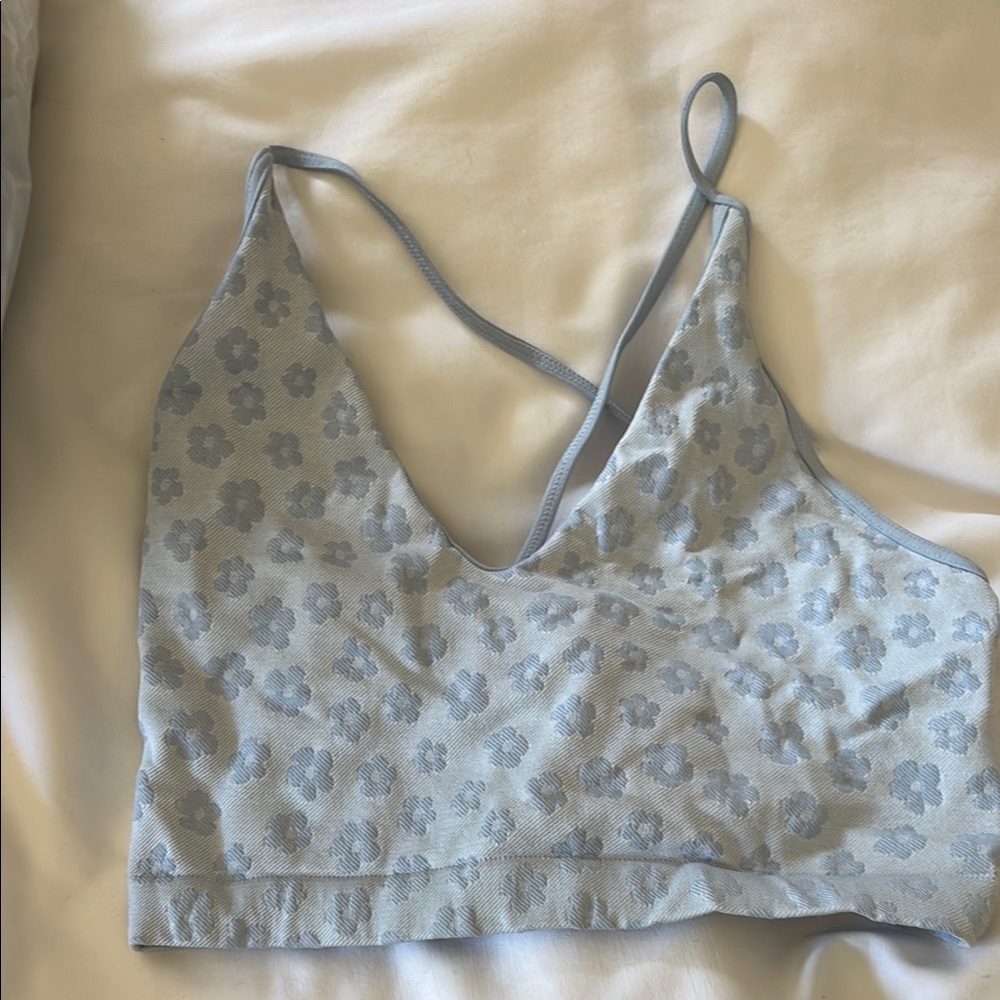 Floral Blue Bralette